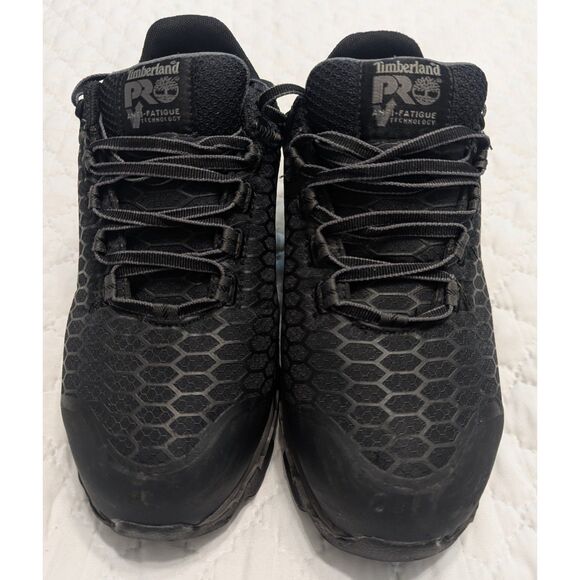 👟 Timberland PRO Alloy Toe Work Shoes Black - Size 9W 👟 - Picture 3 of 11